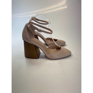 Vince Camuto Womens Addilenz Pink Block Heel Close Toe Sandal Sz 10